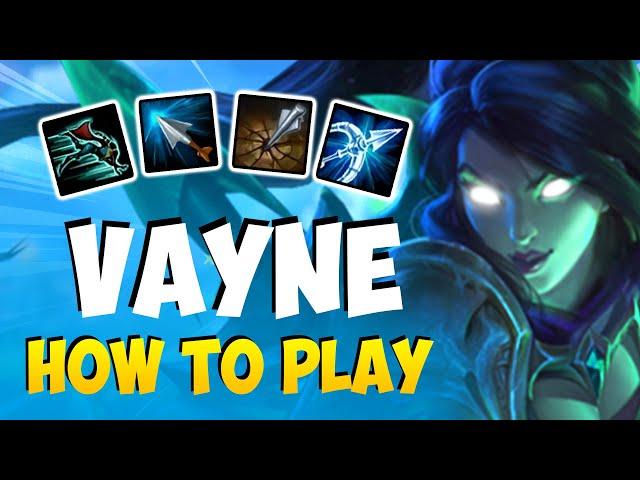 How to Play VAYNE ADC for Beginners | Vayne Guide Season 11 | League of Legends