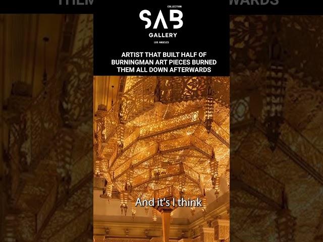 An Artist /Architect who built  Burning Man's art pieces set them on fire afterwards #art #artquotes