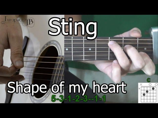 Sting - Shape of my heart урок на гитаре. Легко!