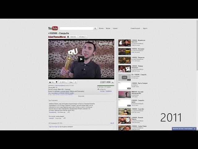 Как выглядел Ютуб в 2005м? 2005-2019. Самое первое видео на Youtube.