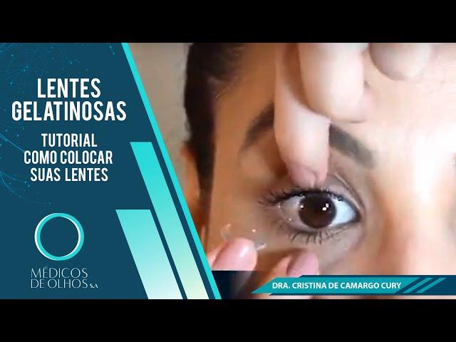 LENTES GELATINOSAS - Tutorial: como colocar suas lentes de contato gelatinosas