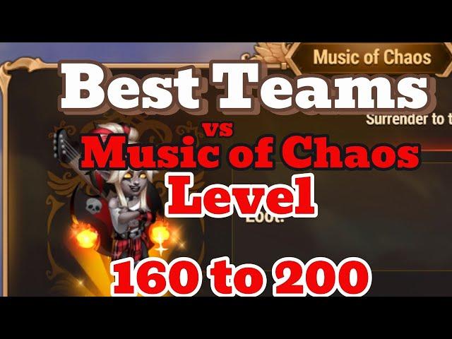 Hero Wars Music of Chaos Level  160 to 200