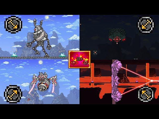 Terraria (1.4.4.9) : Mech Bosses Rework Mod - Ranged Class VS All Bosses (Master Mode)