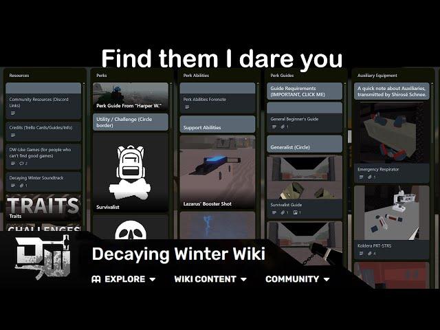 Decaying Winter Facts and Tricks the Wiki Wont Tell You