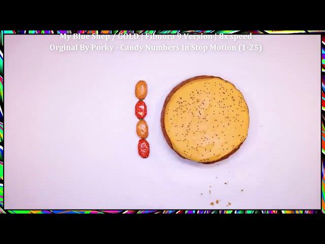 Candy Numbers In Stop Motion (1-25) x8 speed