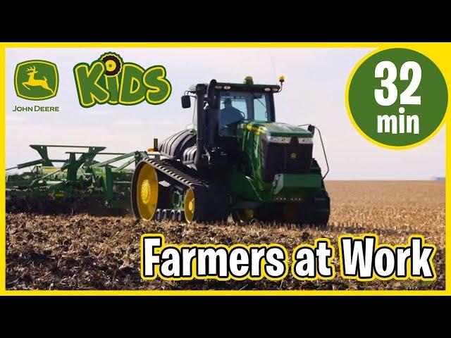 John Deere Kids | Real Tractors & Farmers at Work with Music & Song