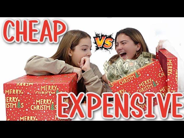 CHEAP VS EXPENSIVE CHRISTMAS PRESENTS  CHALLENGE | SISTER FOREVER