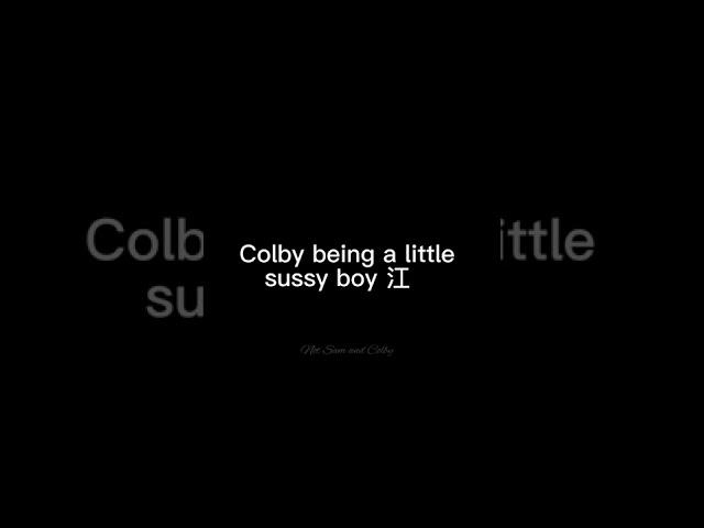 Colby being a little sissy boy ||#shorts #colbybrockedits