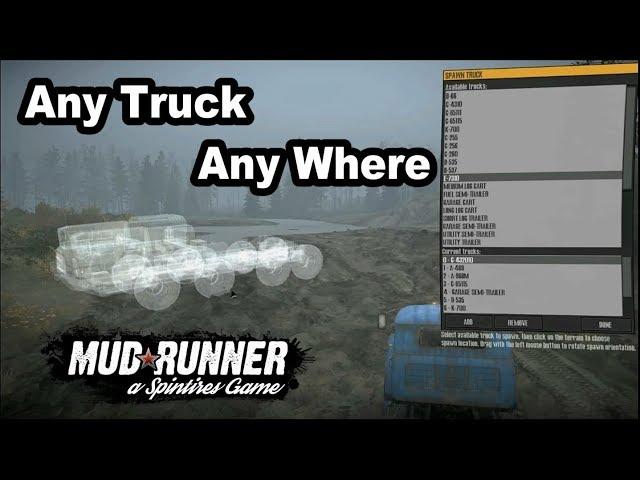 (Outdated) Spintires Mudrunner Hacks | Use any map as Proving ground | Enable Dev tools in any map