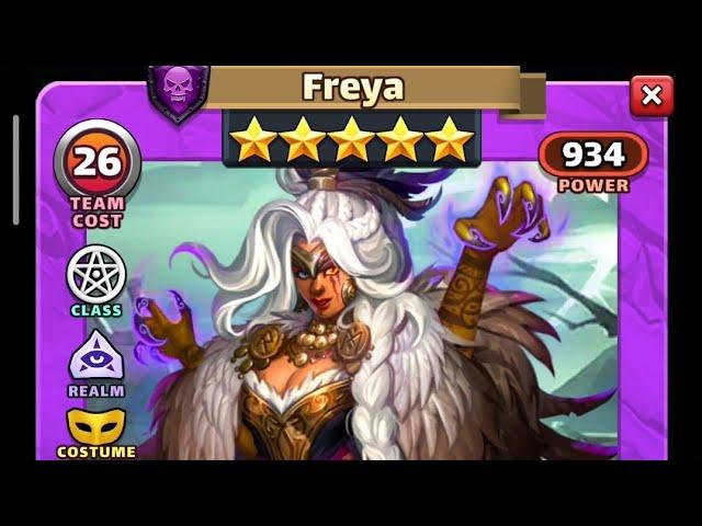 Empires and Puzzles New Costume Freya Test Drive & Thoughts - Nowy Kostium Freya Test i Przemyślenia