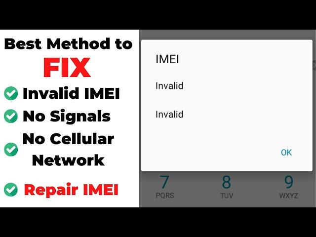 Repair IMEI Number without Root | Fix No Network | Tech Ustad