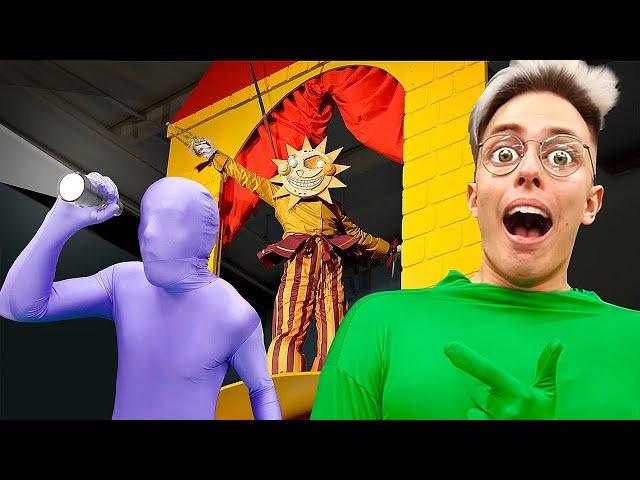 FNAF Camouflage Hide and Seek In Real Life in a Trampoline Park