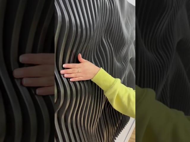 Glossy Black Parametric Wall Art | 3D Wall Panels