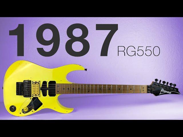 1987 Ibanez RG550 Guitar Salvage & Restoration - Desert Sun Yellow