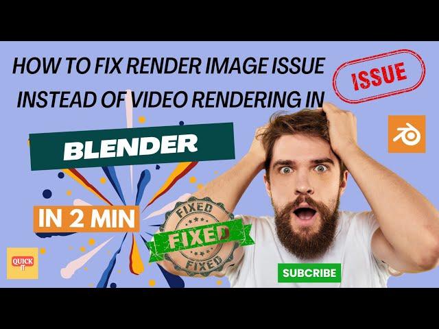 Blender Tutorial: Troubleshooting Render Image Issue Instead of Video Rendering