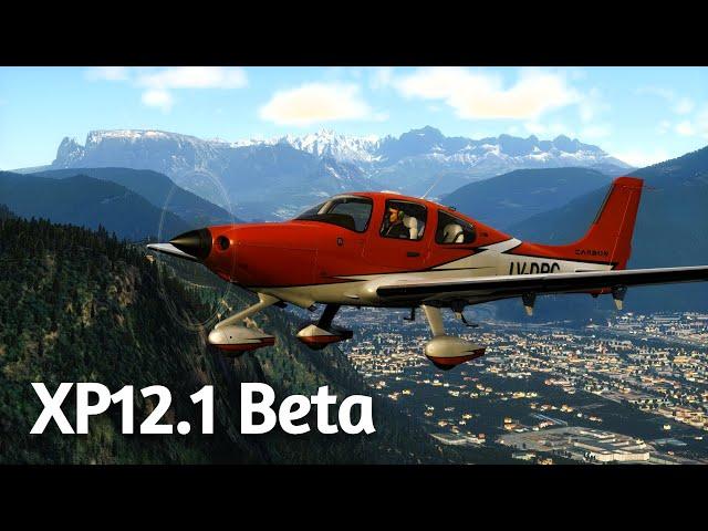 [X-Plane 12] Flight from Bolzano to Innsbruck | Meta Quest 3 RTX 4080S | XP12.1 Beta