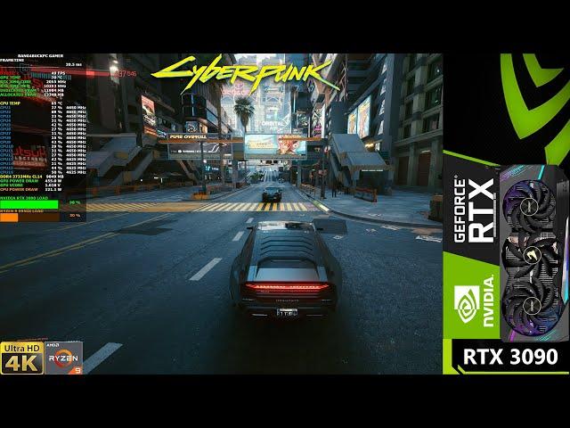 Cyberpunk 2077 Ultra Settings Ray Tracing 4K DLSS With MODS | RTX 3090 | Ryzen 9 5950X