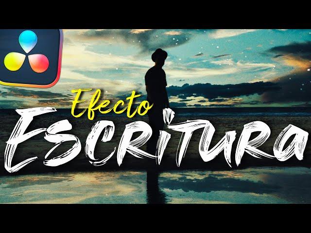 EFECTO ESCRITURA en Davinci Resolve 19 GRATIS | Tutorial