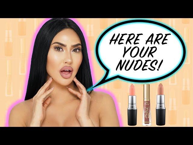 MY TOP 3 NUDE LIPSTICKS | BrittanyBearMakeup