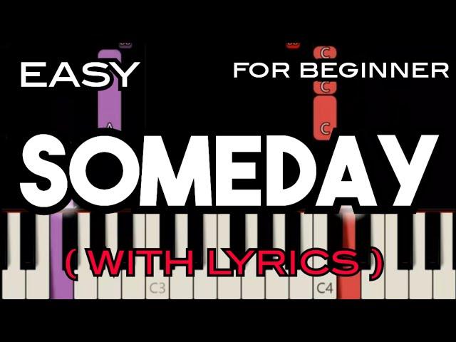 SOMEDAY ( LYRICS ) - NINA | SLOW & EASY PIANO