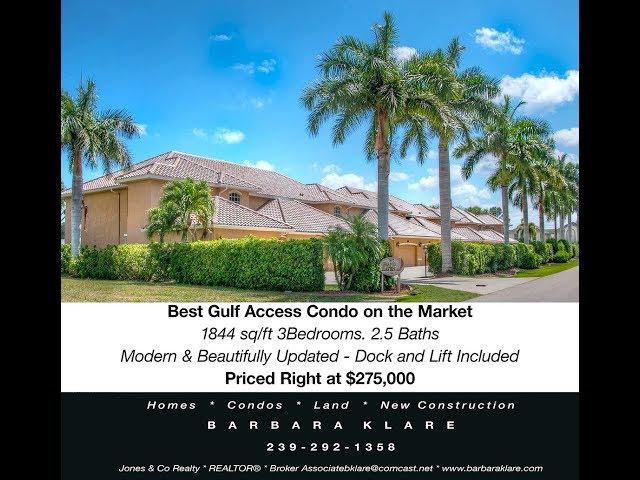 Best Gulf Access Condo Cape Coral Florida