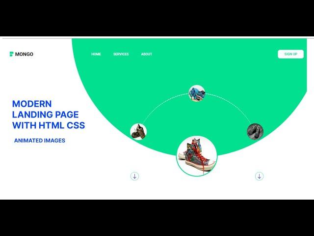 Make a Landing Page of Website with HTML CSS