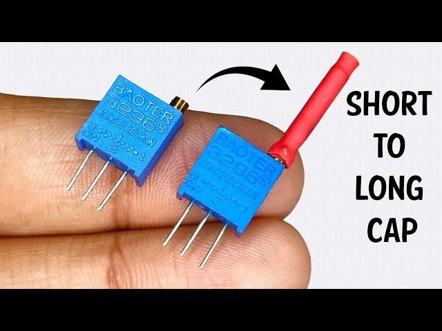 Upgrade 3296 Multi-Turn Potentiometer: From Short to Long Worm Knob Cap for Better Volume Control