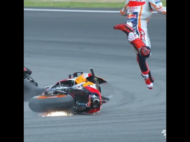 Wear A Helmet And Airbag Suit Also|That's Safe For You #shorts #motogp #superbike #safety #crush