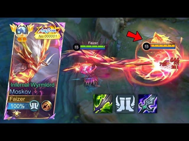 WTF DAMAGE!! MOSKOV NEW BEST 1 HIT BUILD 2024 (try this recommended build and emblem) - MLBB