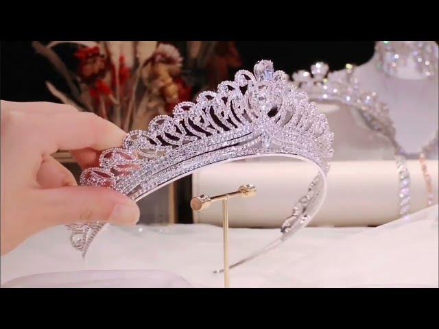 Diamond Tiara Crown - Royal Princess Antique Handmade Tiaras and Crowns - Costozon