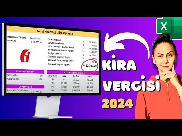 Konut Kira Gelir Vergisi Hesaplama 2024 - Excel Uygulamalı Anlatım