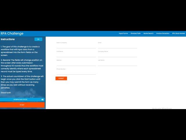 Download File From RPA Challenge Website | Save As | UiPath