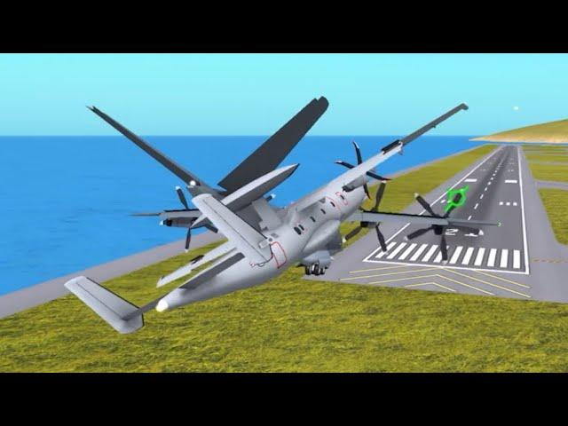 Mid-air collisions in Turboprop Flight Simulator (Part 12) | With Realistic Sounds (V1.32 MV-40)