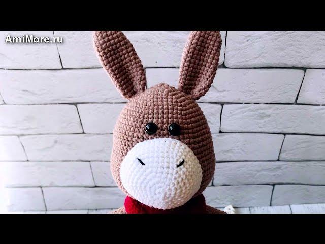 Амигуруми: схема Ослик Эл. Игрушки вязаные крючком - Free crochet patterns.