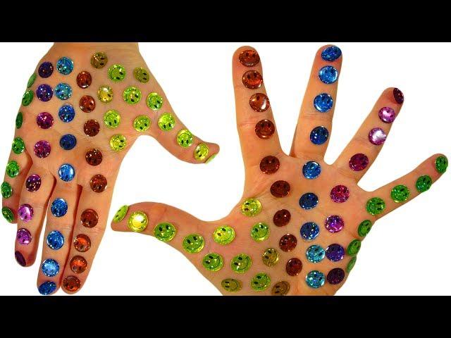 Learning Colors Video for Children Body Paint Hands Finger Family Song Nursery Rhymes