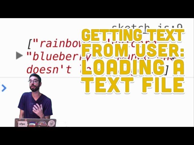 1.4: Getting Text from User: Loading a Text File - Programming with Text