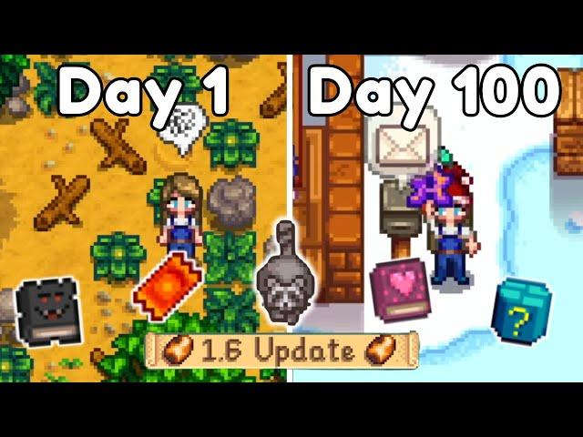 I Played 100 Days of Stardew Valley 1.6