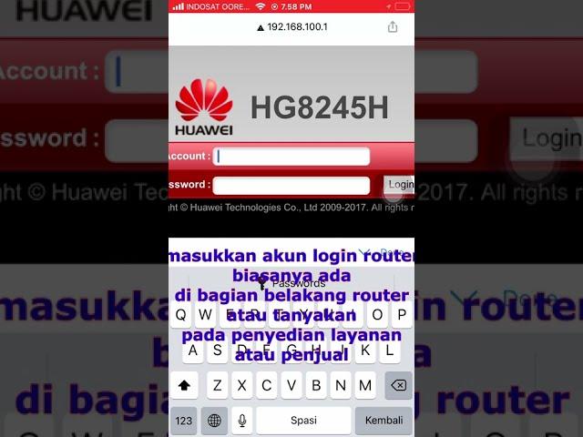 Cara Mengganti Nama dan Sandi/Password Wifi Router Huawei HG8245H