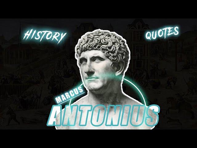 Stories And Quotes From Ancient Character ‼️ Marcus Antonius #history #jurney #jurnalisonline #world