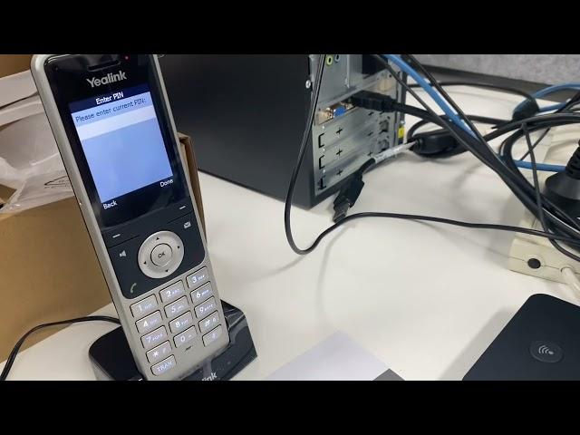 How to pair a Yealink W67P DECT handset to base station