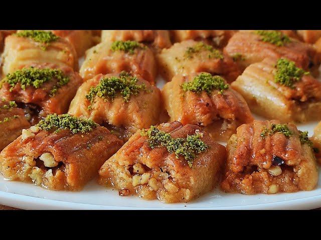 BAKLAVA DEĞİL AMA BAKLAVA TADINDA KIYIR KIYIR ŞERBETLİ TATLI TARİFİ‼️ RAMAZAN'DA FAVORİNİZ OLACAK