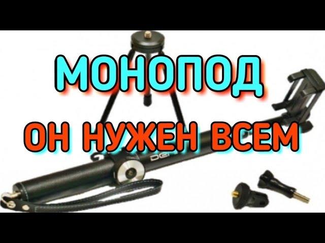 Монопод  DENN DSS-LUX. Палка для селфи. Штатив для селфи / Семья Козырь