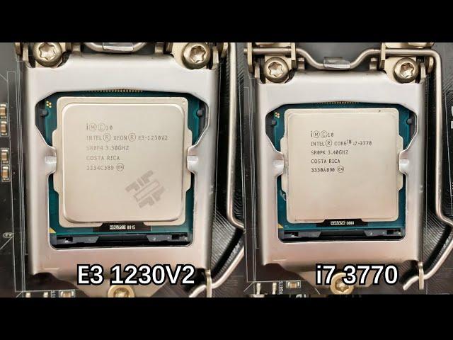 Xeon E3 1230V2 vs Core i7 3770+GTX1070 test