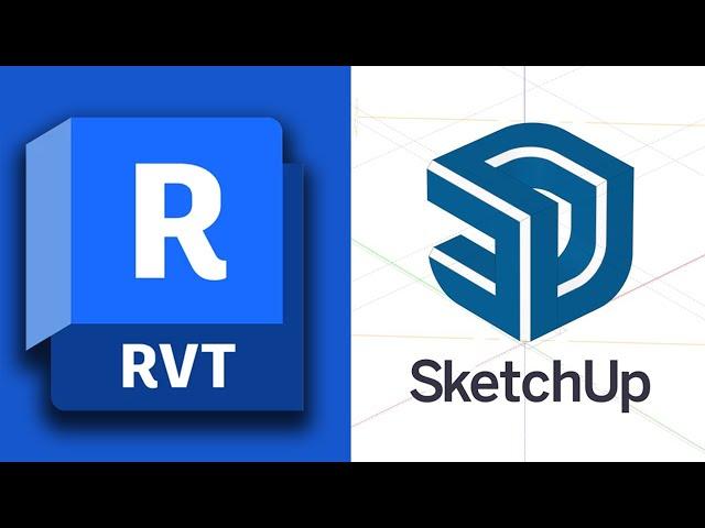 SketchUp vs Autodesk Revit Comparison in 3 minutes