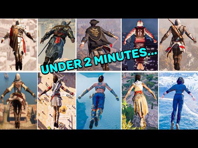 Leap Of Faith Of 22 Playable Characters From Assassin's Creed Games (2007-2022)