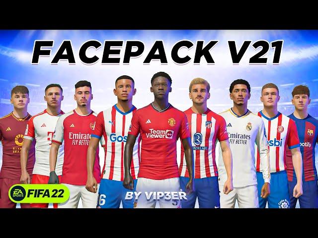 FacePack V21 By ViP3eR For FIFA22 (FREE) + Tutorial | TU17