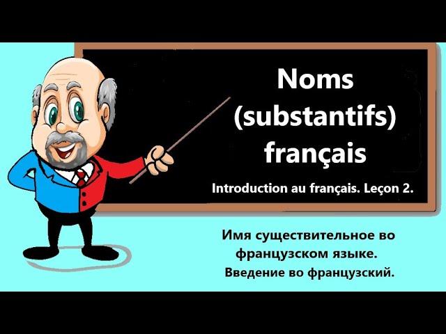 Noms  français. Имя существительное во французском языке. Введение во французский. Урок 2.