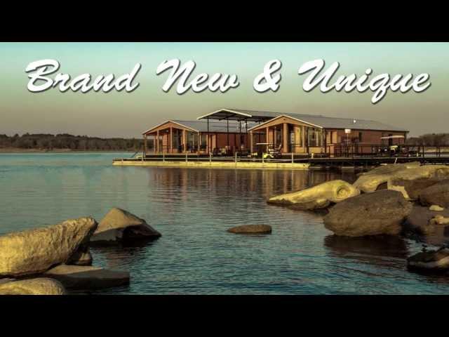 Lake Texoma Resort in Texas with Floating Homes for Sale and Vacation Cabin Rentals near Dallas