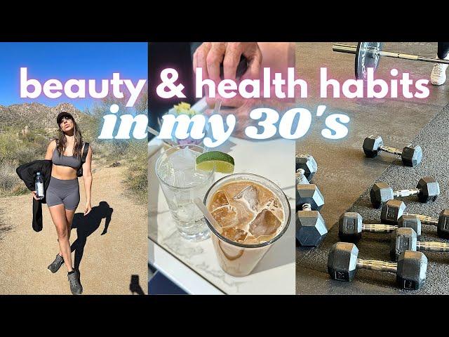 BEAUTY & HEALTH habits in my 30’s | best aging products, creating your dream routines, make up, GRWM