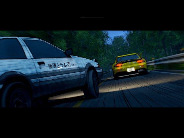 Initial D Legend Stage: «Kansei Dorifto» [BLENDER CINEMATIC]